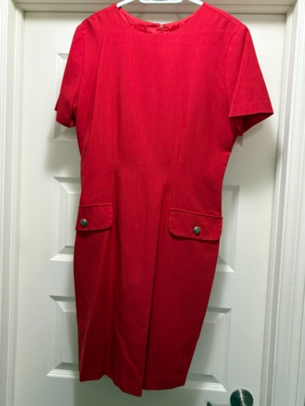Vintage BRAEMAR short sleeve Red Dress